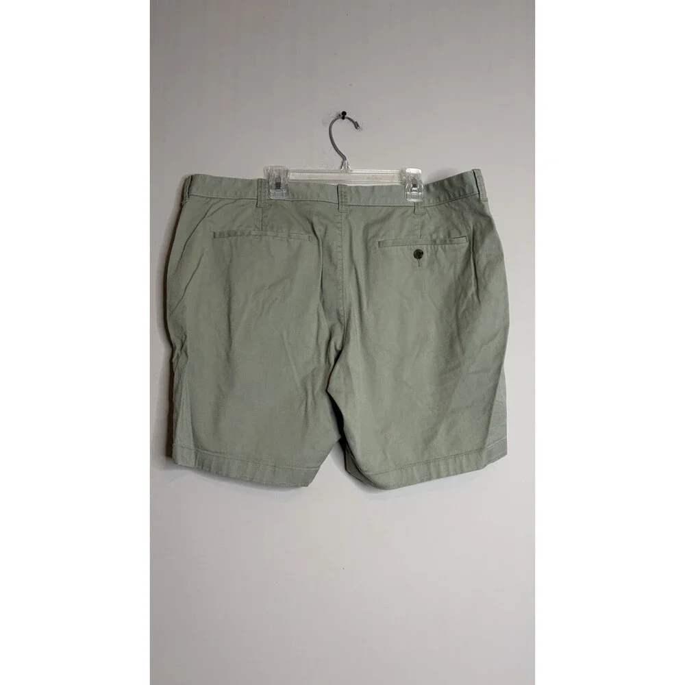 J.CREW Mens 38 Green Solid Chino Shorts 7